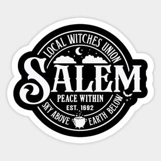 Salem Local Witches Union Sticker